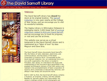 Tablet Screenshot of davidsarnoff.org